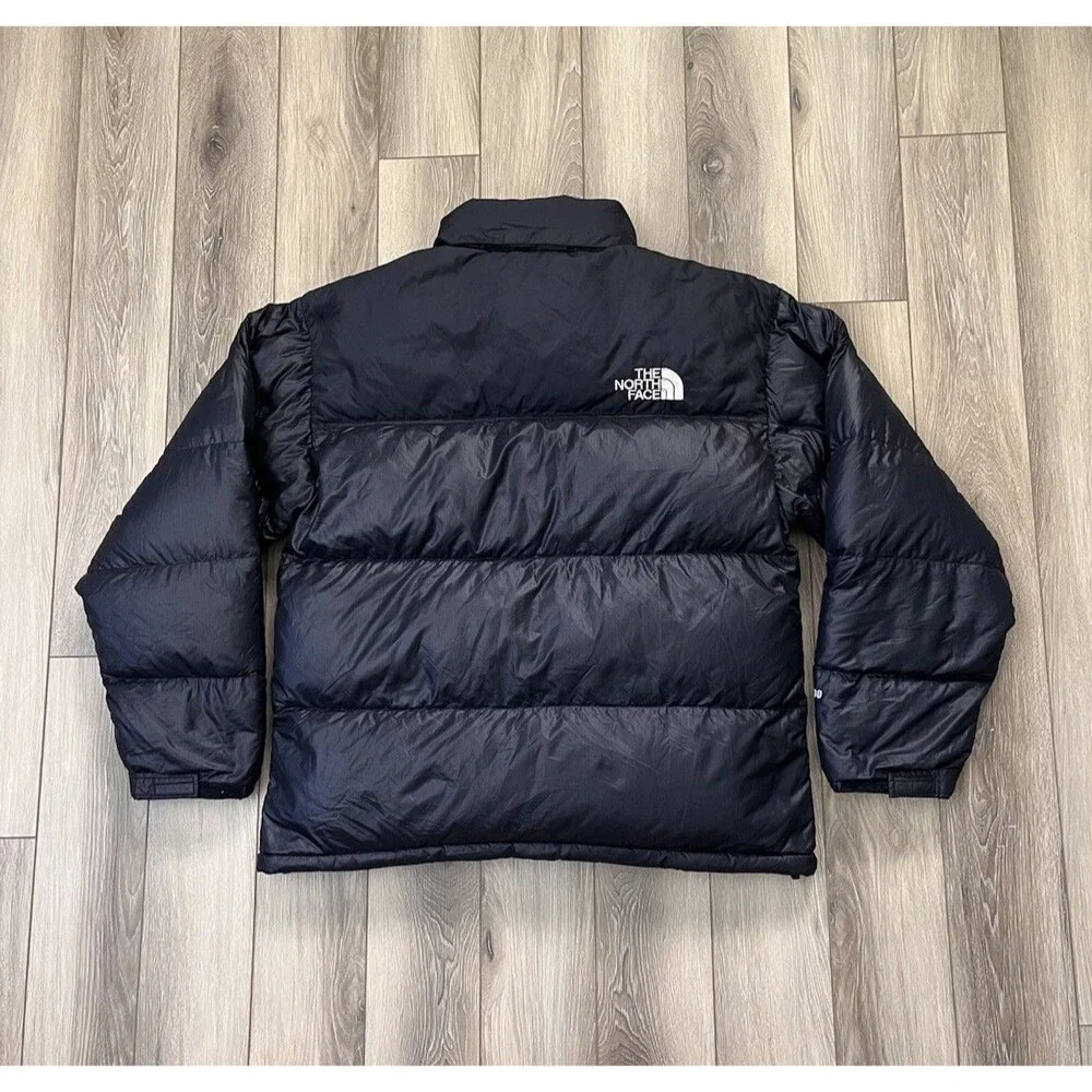 The North Face 700 Down Black Puffer Jacket Full Zip Pockets Men's Sz Large
